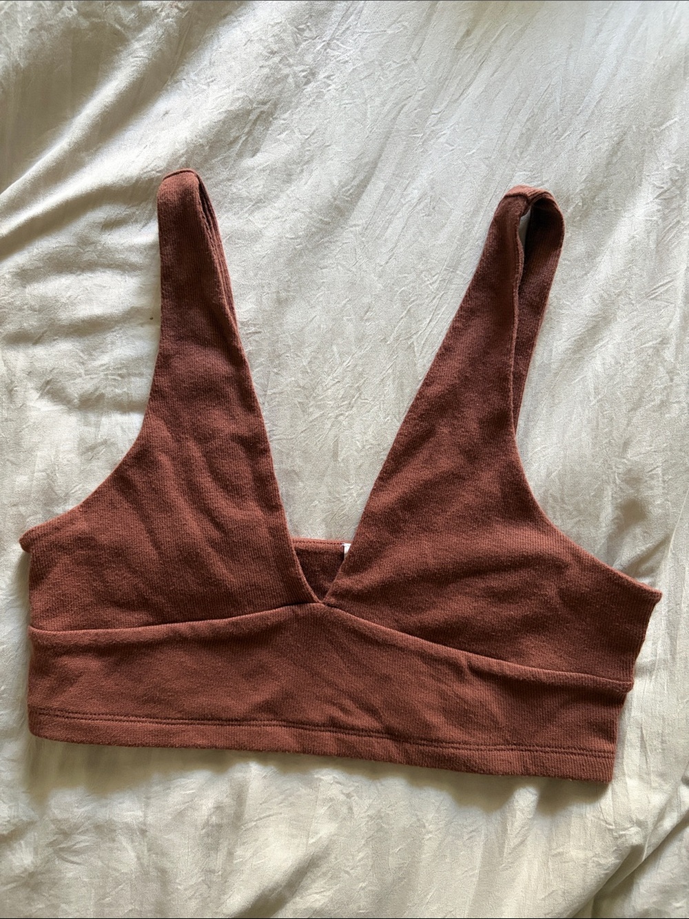 bp Deep V Bralette in Rust